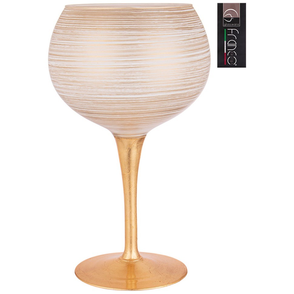 Ваза globo "julia" gold white высота 40см FRANCO (316-1723)