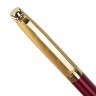 Ручка подарочная шариковая Galant Bremen корпус бордовый с золотистым синяя 141010 (1) (90786)