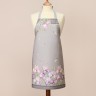 Фартук "ирисы" 60х70см,100% хлопок,серый,твил,пропитка Lefard (850-755-7)