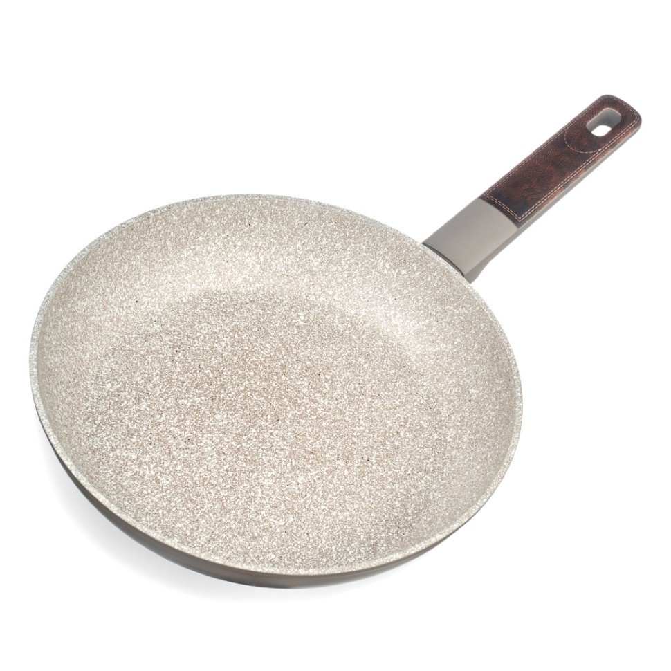 Сковорода с антипригарным покрытием pfluon marble, 26*5 см Agness (902-112)