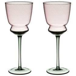 Набор бокалов для вина "twist & shine" green, 2 шт/380 мл Lefard (687-024)