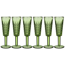 Набор бокалов для шампанского "графика" 5шт. серия "muza color" 150 мл высота=20 см. Lefard (D-694-007) 