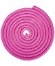Скакалка для художественной гимнастики RGJ-304, 3м, розовый/серебряный, с люрексом (430409)