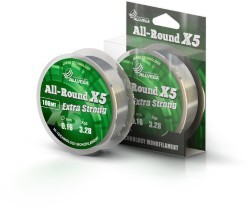 Леска Allvega All-Round X5 100м 0.16мм (3,28кг) прозрачная (58947)