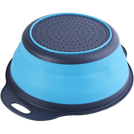 Дуршлаг силикон с ручками, СИНИЙ.MB (31489-2)