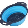 Дуршлаг силикон с ручками, СИНИЙ.MB (31489-2)