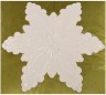 Декоративная подушка 46*46 см, "снежинка" п/э 100%, зеленая SANTALINO (850-817-06)