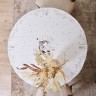 Скатерть круглая "парижские коты" ,150 см, твилл ,белый,пропитка Lefard (850-746-23)