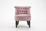 Кресло низкое велюр дымчато-розовый 46*61*70см - TT-00001933