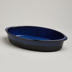 Форма для запекания овальная reactive blue 37*22*7 см 2500 мл Agness (780-129)