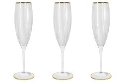 Набор бокалов для шампанского Пиза золото, 0,15 л, 6 шт - SM2103/GAL Same