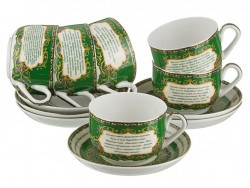 Чайный набор на 6 персон 12 пр."суры из корана" 260 мл Lefard (86-1774)
