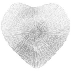 Блюдо "heart" silver shiny 23см АКСАМ (339-229)