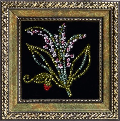 Картина Ландыши 2 с кристаллами Swarovski (1909)