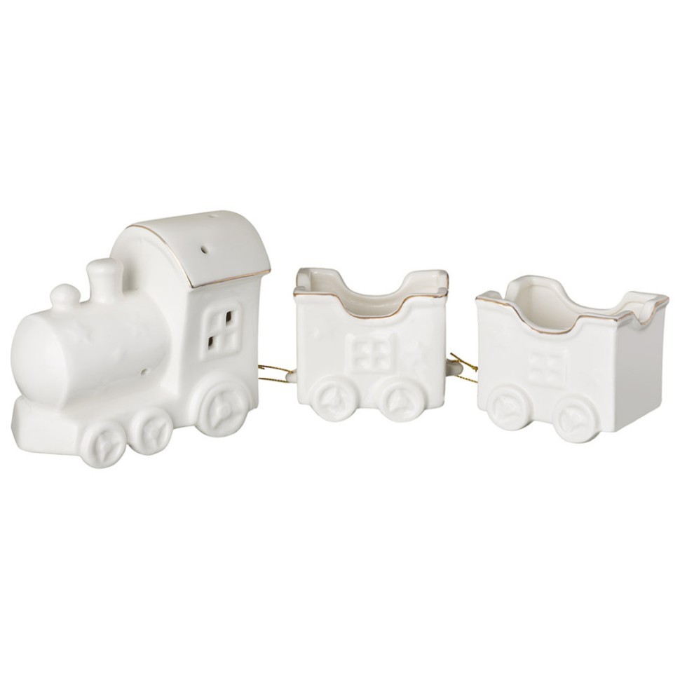 Фигурка "паровозик для подарков" с led-подсветкой 30,7*6,7*10,7 см Lefard (146-2319)