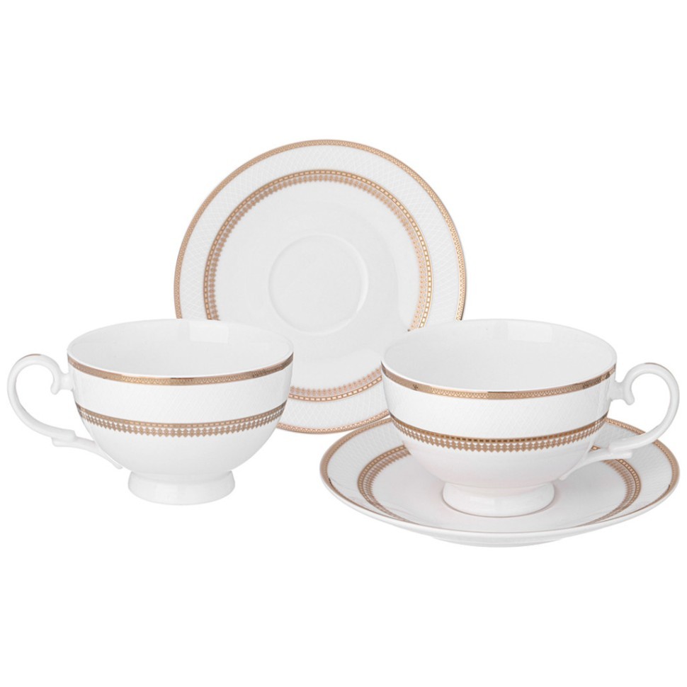 Чайный набор lefard "праздничный" на 2 пер. 4 пр. 300 мл Lefard (115-381)