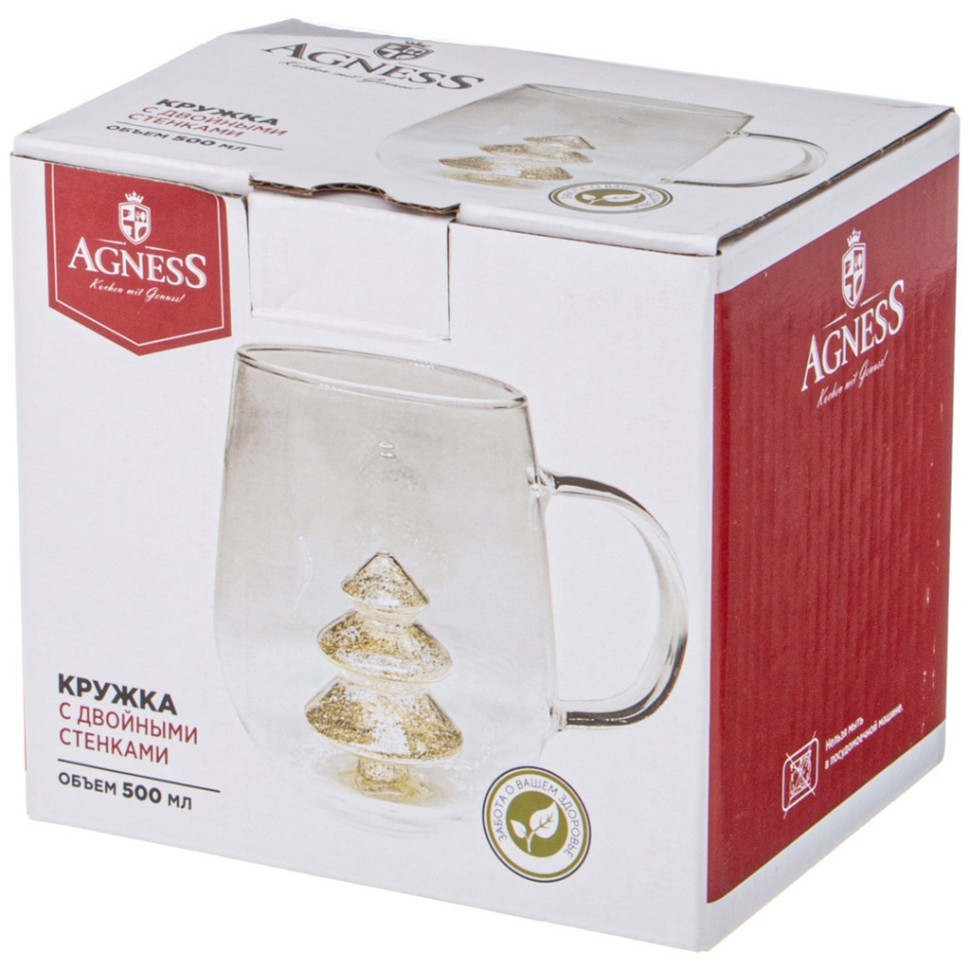 Кружка  "new year" 500 мл Agness (887-466)