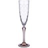 Набор бокалов для шампанского "elisabeth grey smoke" из 6 шт. 200 мл.  высота=25,5 см. (кор=8набор.) Bohemia Crystal (674-732)