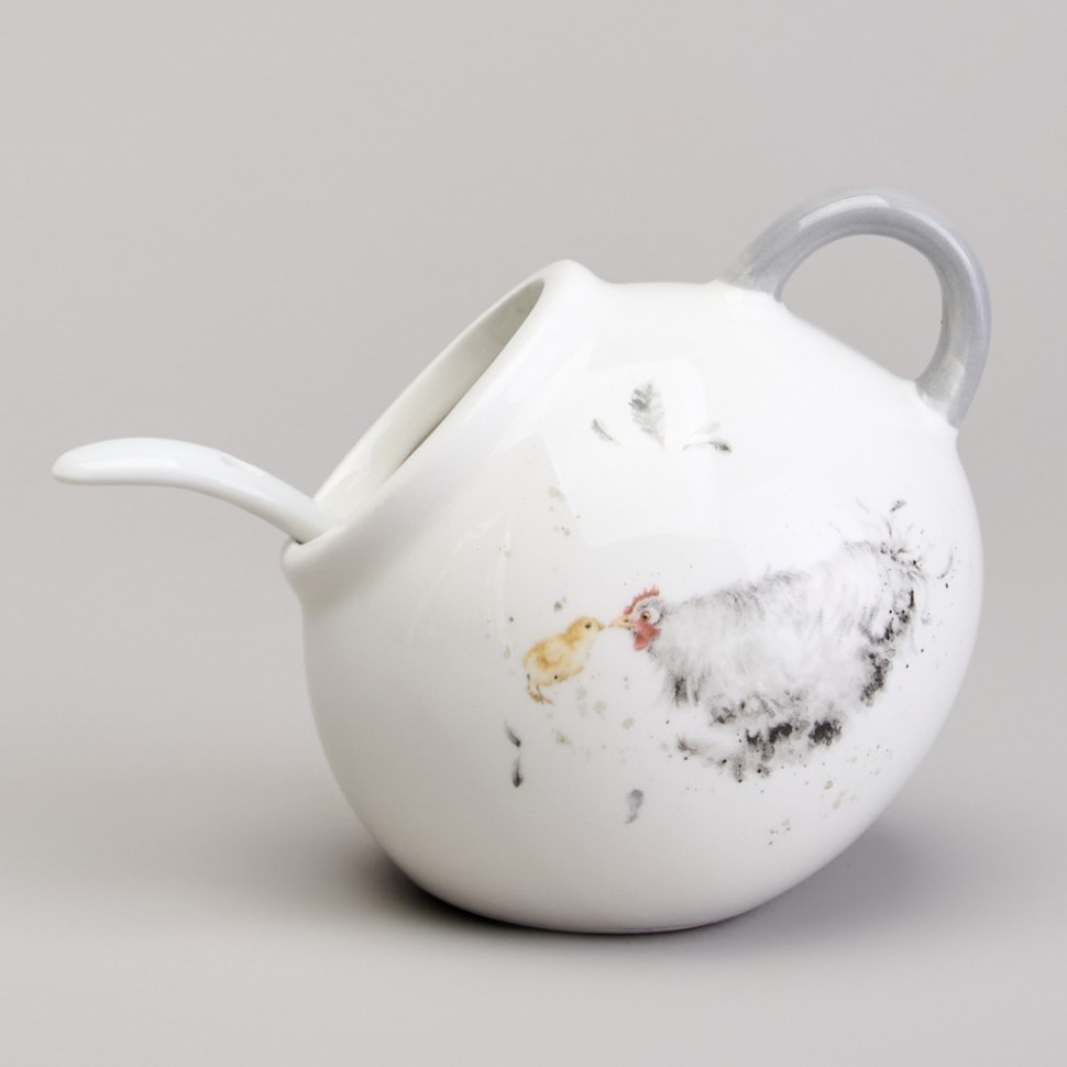 Солонка с ложкой lefard "funny hens" 9*9,5 см 150 мл Lefard (358-2307)