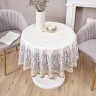 Скатерть круглая "душа прованса" 150 см , 100% хлопок, белый, твил, пропитка SANTALINO (850-735-27)