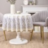 Скатерть круглая "душа прованса" 150 см , 100% хлопок, белый, твил, пропитка SANTALINO (850-735-27)
