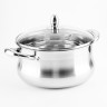 Кастрюля со стеклянной крышкой 22см 4,4л нерж/сталь (2138-1)