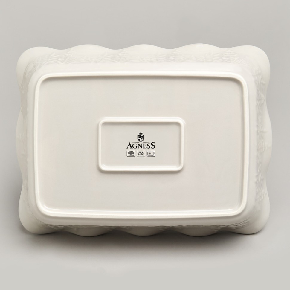 Форма для запекания beige 32*24*8 см 2500 мл Agness (780-122)