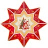 Блюдо-звезда lefard "дед мороз" 26х5см красное Lefard (85-1624)