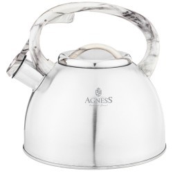 Чайник agness со свистком 2,5 л, индукцион. дно Agness (907-094)