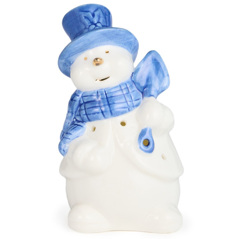 Статуэтка "снеговик" с led-подсветкой 5,7х5,8х10,5 см Lefard (146-2244)