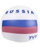 Шапочка для плавания Russia Silicone Swim Cap, силикон, LCSRUS/100, белый (724330)
