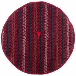 Полотенце круглое кухонное d75см "камила", 100% хлопок, бордовый SANTALINO (850-460-42)