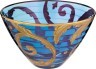 Декоративная чаша "алессандра" синяя диаметр=25 см. высота=15 см. Decotech (291-073)