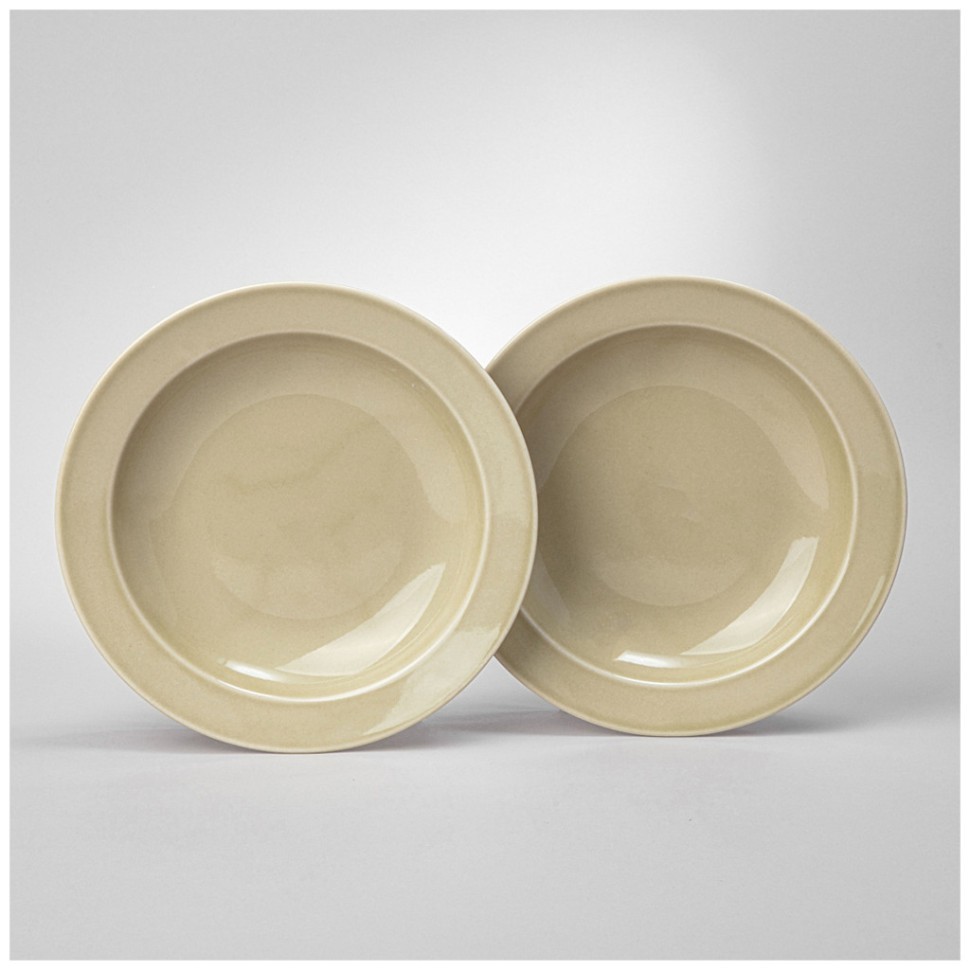 Набор тарелок суповых lefard tint 22,5 см (фисташковый) 2 шт. Lefard (48-857-1)