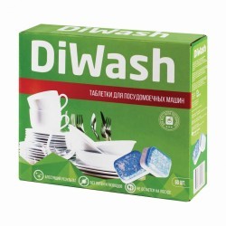 Таблетки для посудомоечных машин 60 штук DIWASH 604642 (1) (94889)