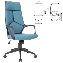 Кресло компьютерное Brabix Premium Prime EX-515 ткань, голубое 531568 (71807)