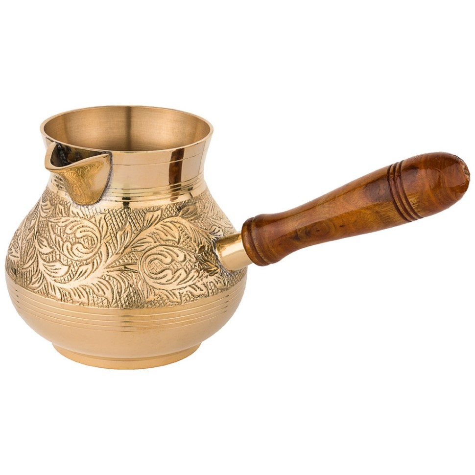 Турка резная "graving" 800мл. латунь Lefard (733-123)