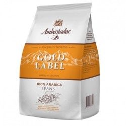 Кофе в зернах AMBASSADOR Gold Label 1 кг арабика 100% 622229 (1) (96095)