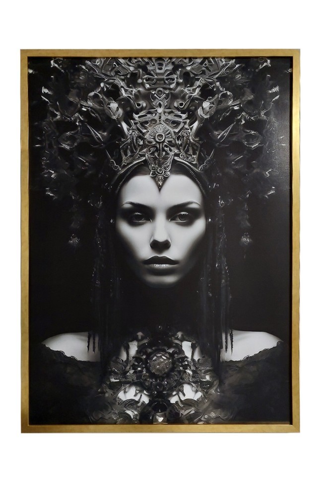 89VOR-Queen Холст "Царица" 110х80 см, багет пластик(зол) (TT-00015274)