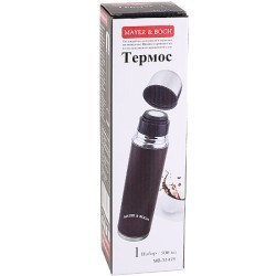 Термос 0,5л нерж/сталь в кож/чехол Mayer&Boch (31479)