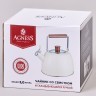 Чайник agness 3,0 л со свистком и складывающейся ручкой, индукционное капсульное дно Agness (937-913)