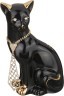 Фигурка "кошка черная" с галстуком. высота=25 см.(кор=9шт.) Lefard (456-903)
