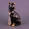 Фигурка "кошка черная" с галстуком. высота=25 см.(кор=9шт.) Lefard (456-903)