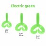 Твистер Helios Credo Double Tail 1,96"/5 см, цвет Electric green 10 шт HS-27-007 (78042)
