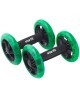 БЕЗ УПАКОВКИ Ролики для пресса раздельные STARFIT RL-107, черный/ярко-зеленый (2102826)