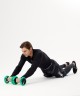 БЕЗ УПАКОВКИ Ролики для пресса раздельные STARFIT RL-107, черный/ярко-зеленый (2102826)