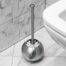 Ерш для унитаза Laima с подставкой в форме шара нержавеющая сталь матовый 601617 (1) (90126)