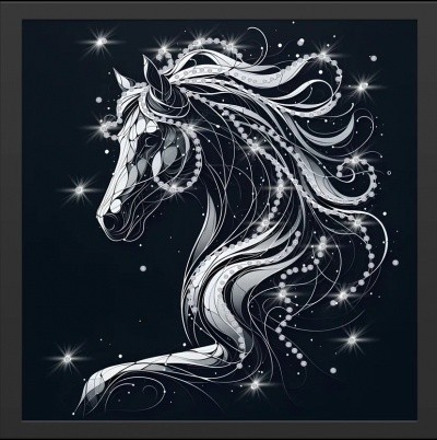 Картина Вальс звездной нити с кристаллами Swarovski (2449)