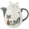 Заварочный чайник коллекция "озорные коты" 1000 мл 19,5*12,5*17,6 см Lefard (188-198)