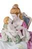 Статуэтка "дама с младенцем" высота=24 см. серия "фарфоровые кружева" 21*16 см. (кор=4шт.) Lefard (101-658)